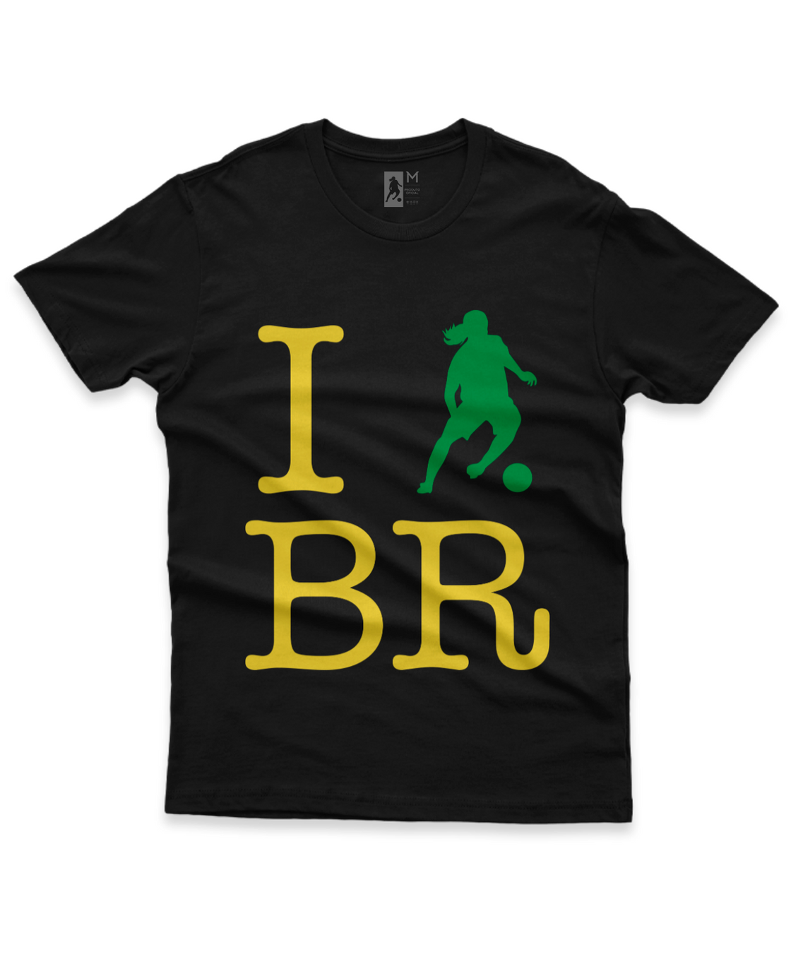 Camiseta Infantil Algodão BR Amarelo e Verde