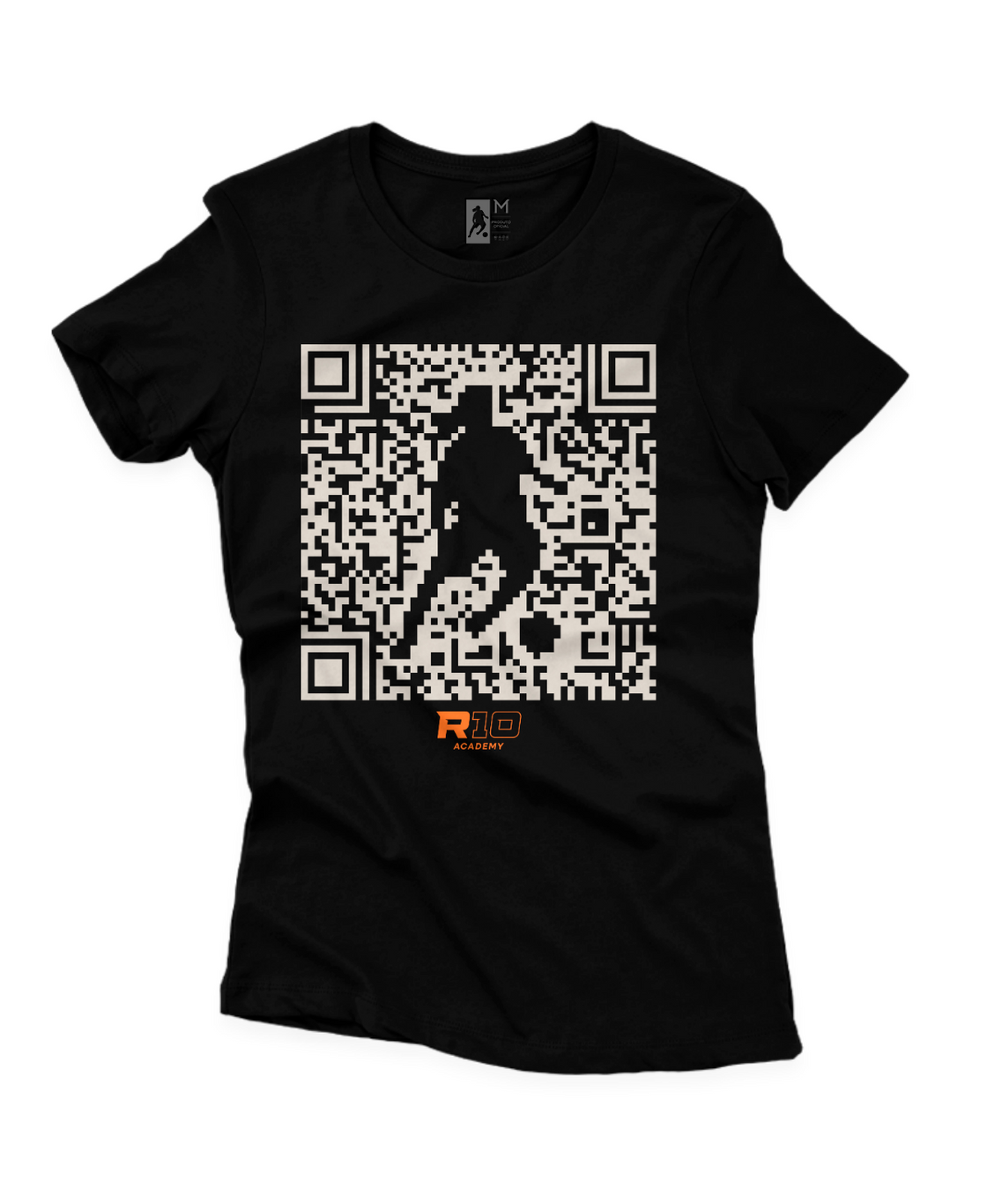 Camiseta Feminina Algodão QR Code Branco