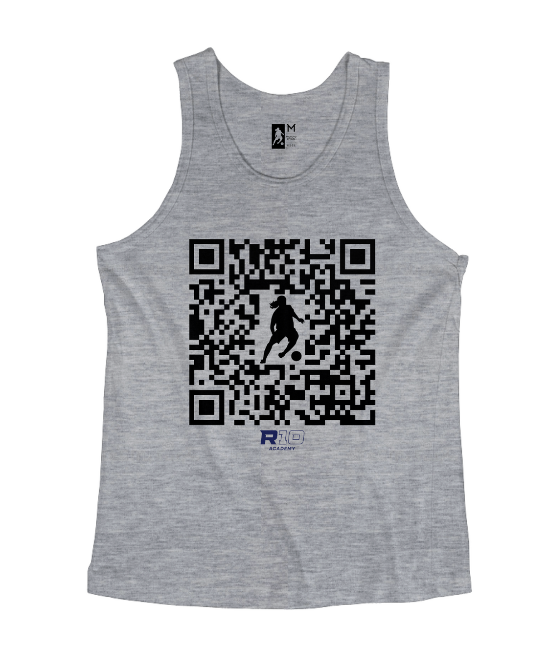 Regata Masculina Algodão QR Code Preto