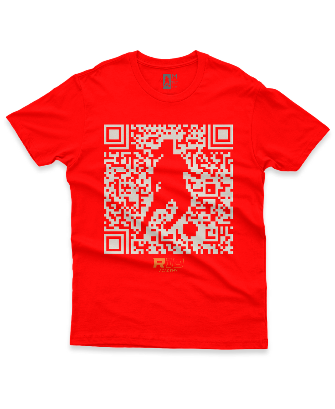 Camiseta Infantil Algodão QR Code Branco