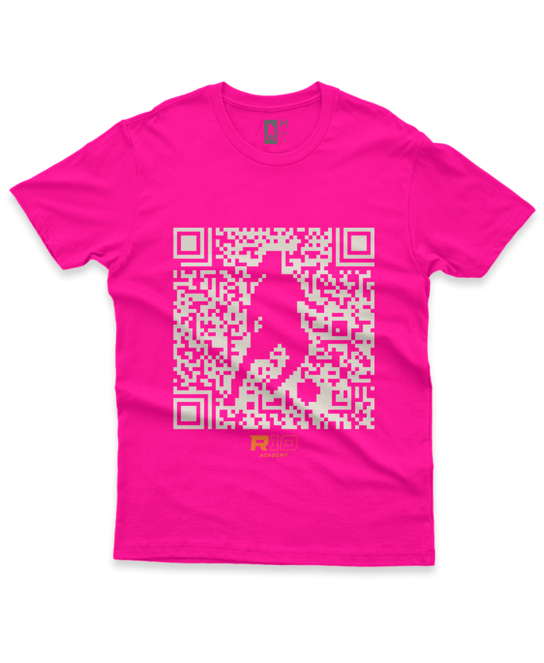 Camiseta Adulto Dry Sport UV Masculina QR Code Branco