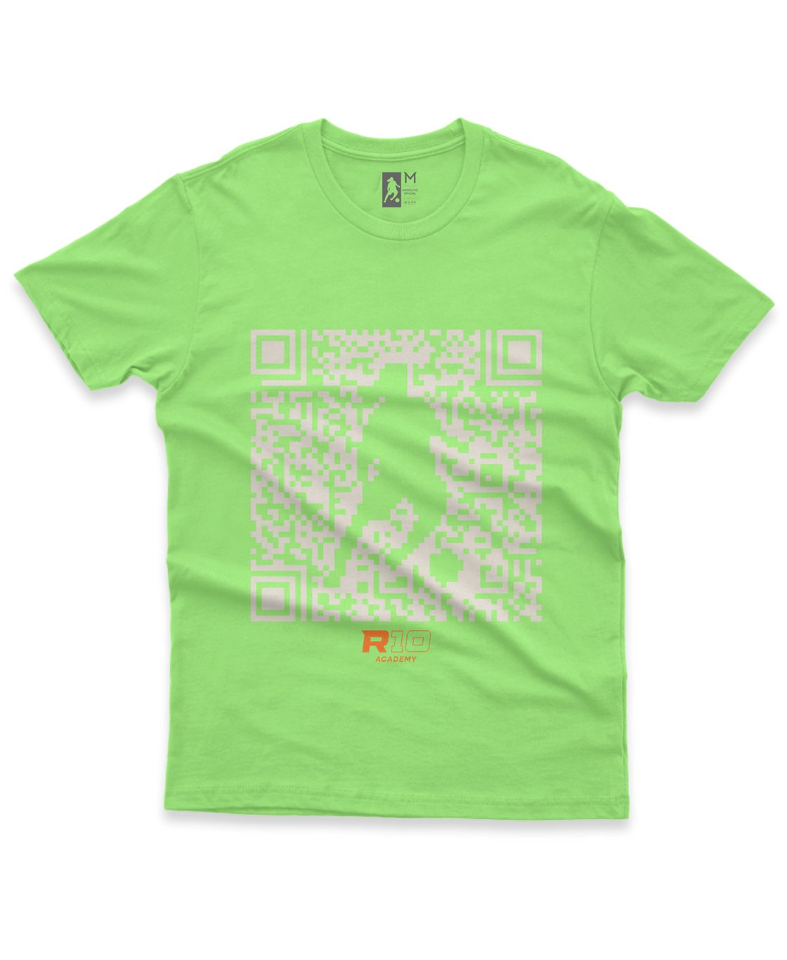 Camiseta Adulto Dry Sport UV Masculina QR Code Branco