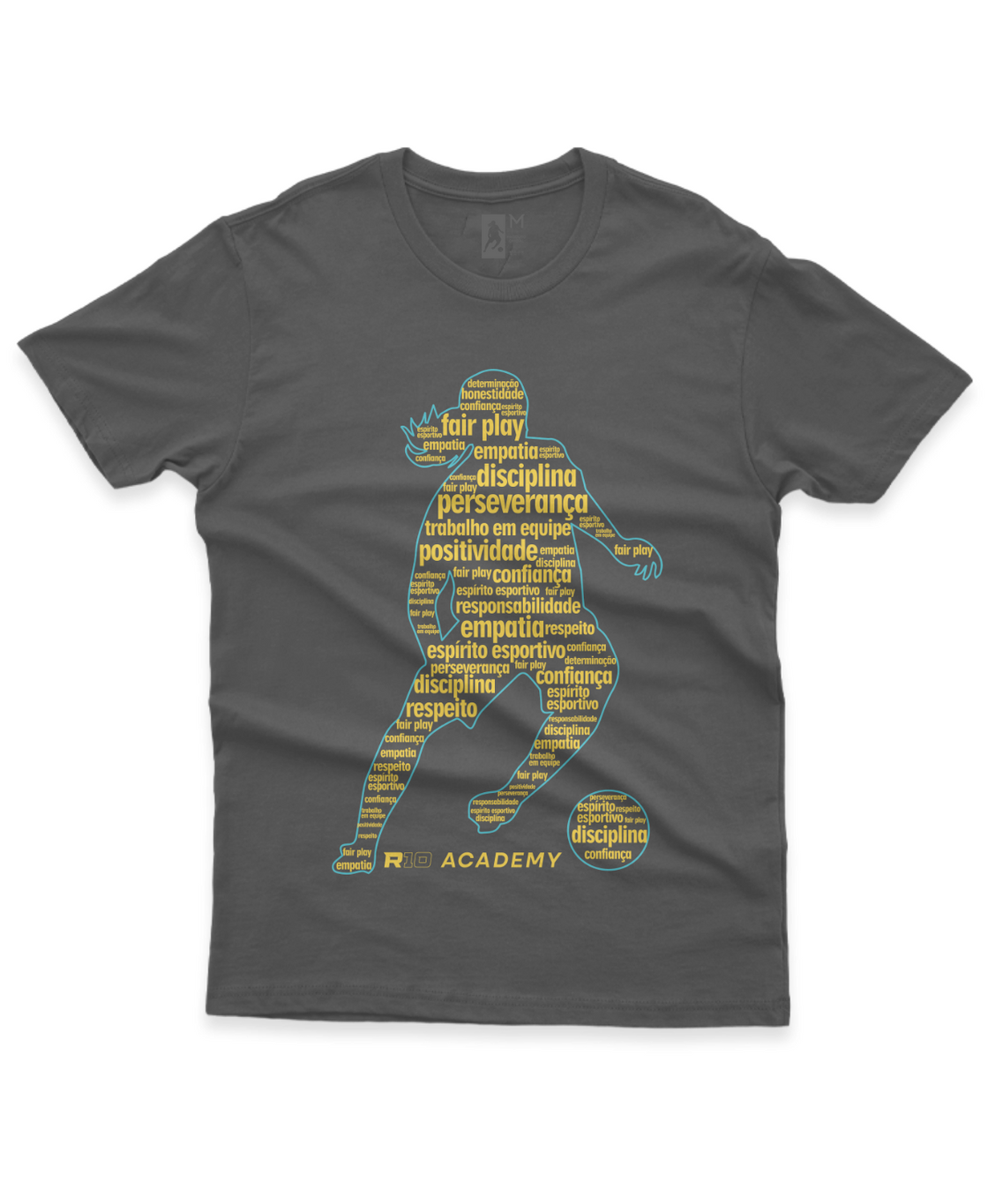 Camiseta Adulto Dry Sport UV Masculina Programa de Virtudes Amarelo