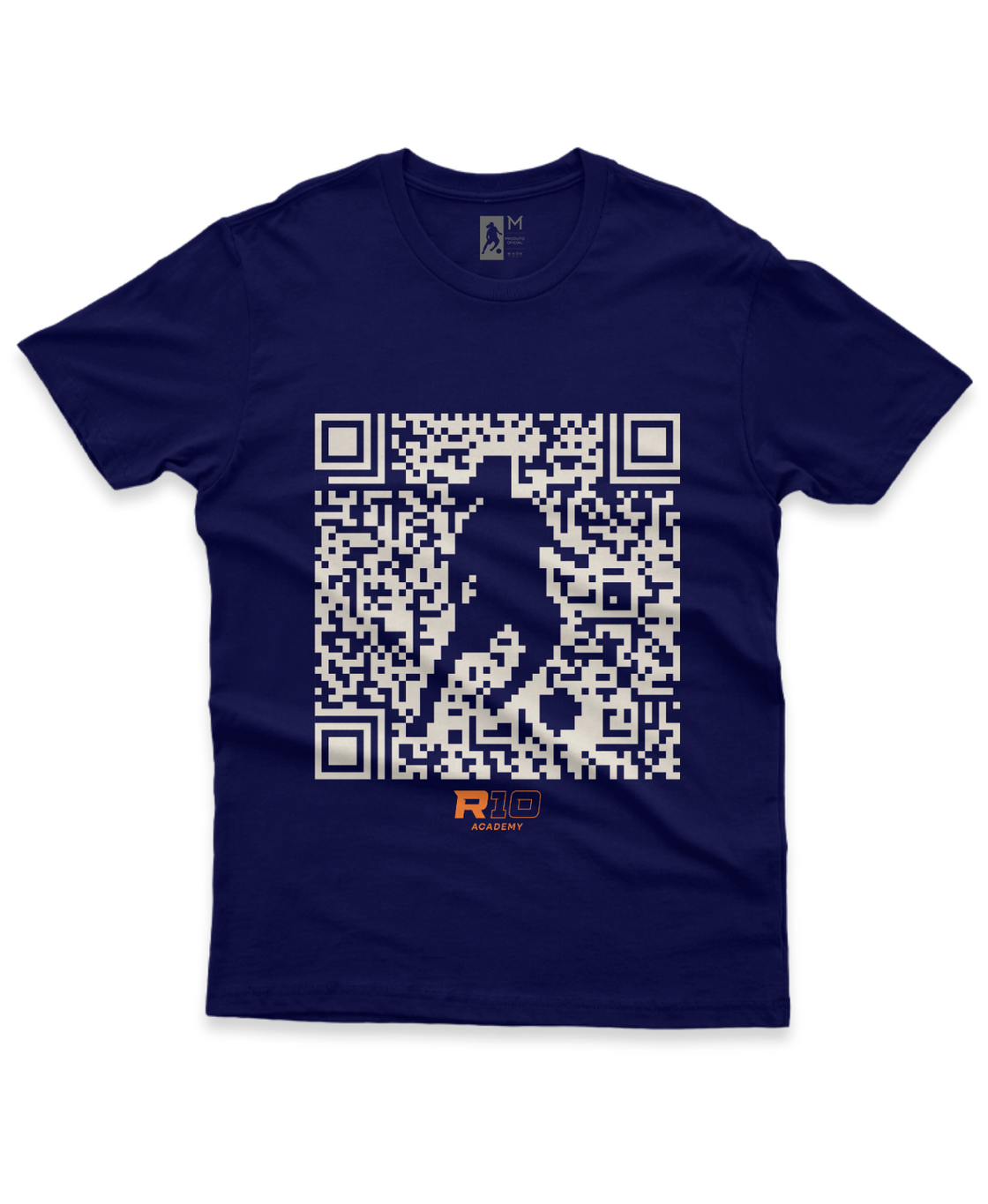 Camiseta Adulto Dry Sport UV Masculina QR Code Branco