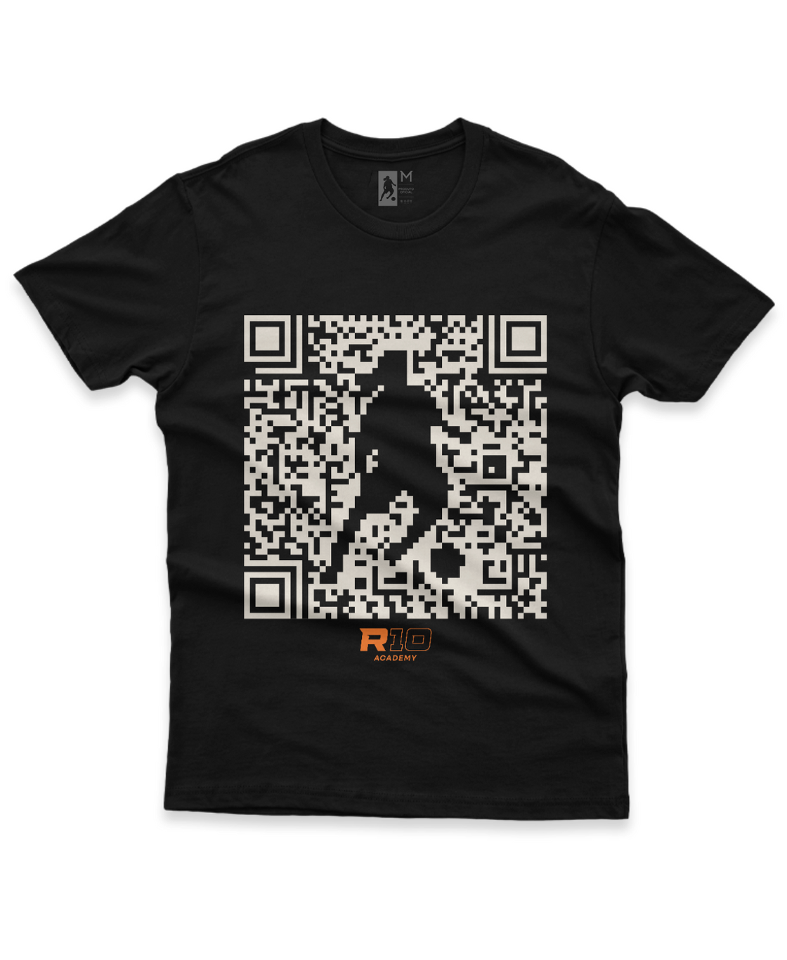 Camiseta Infantil Algodão QR Code Branco