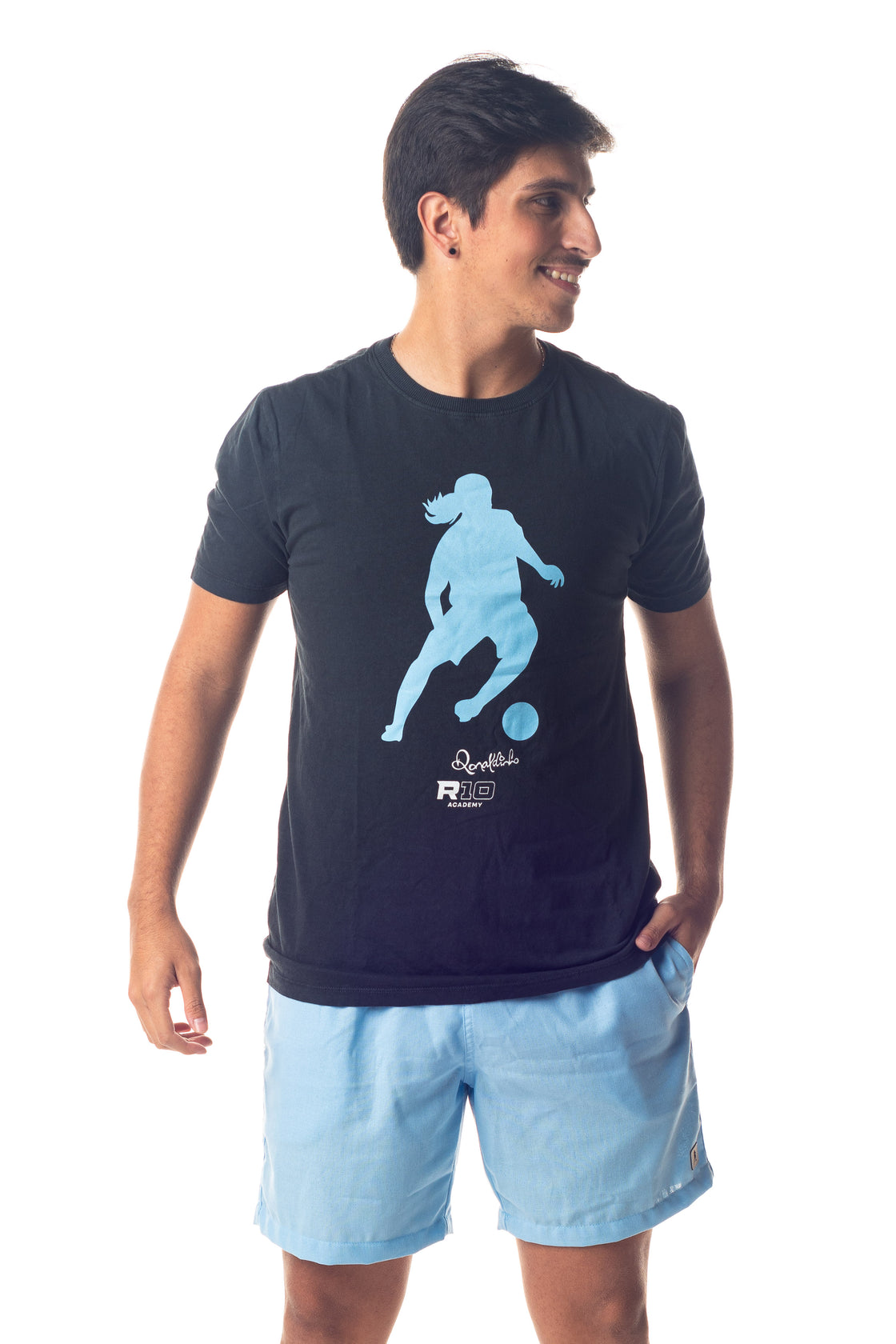 Camiseta Adulto Algodão Masculina Silhueta Dois