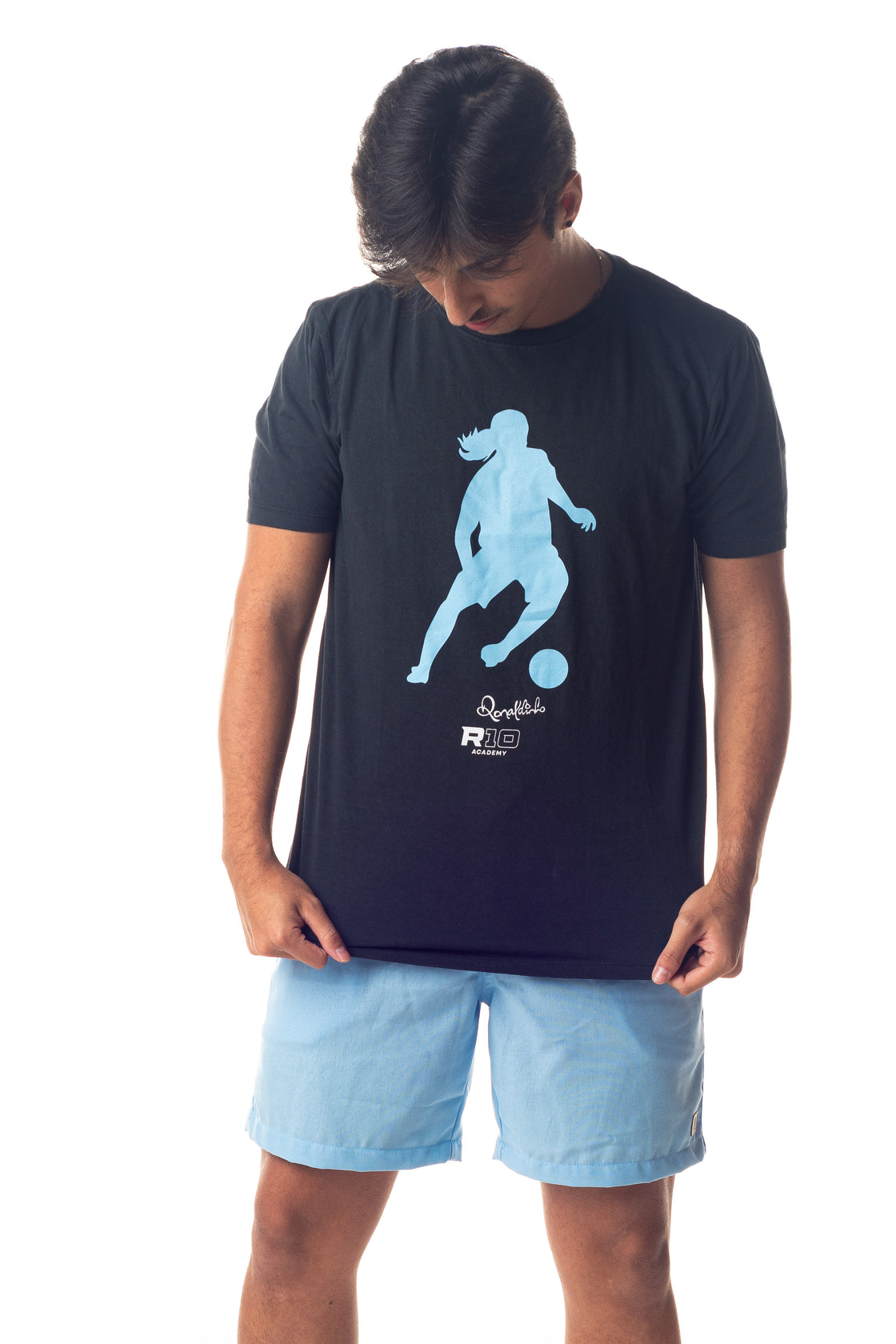 Camiseta Adulto Algodão Masculina Silhueta Dois