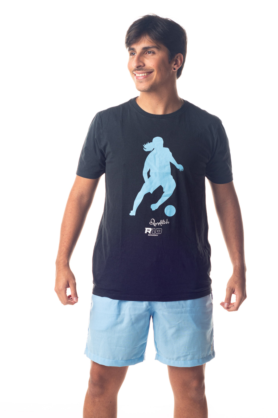 Camiseta Adulto Algodão Masculina Silhueta Dois