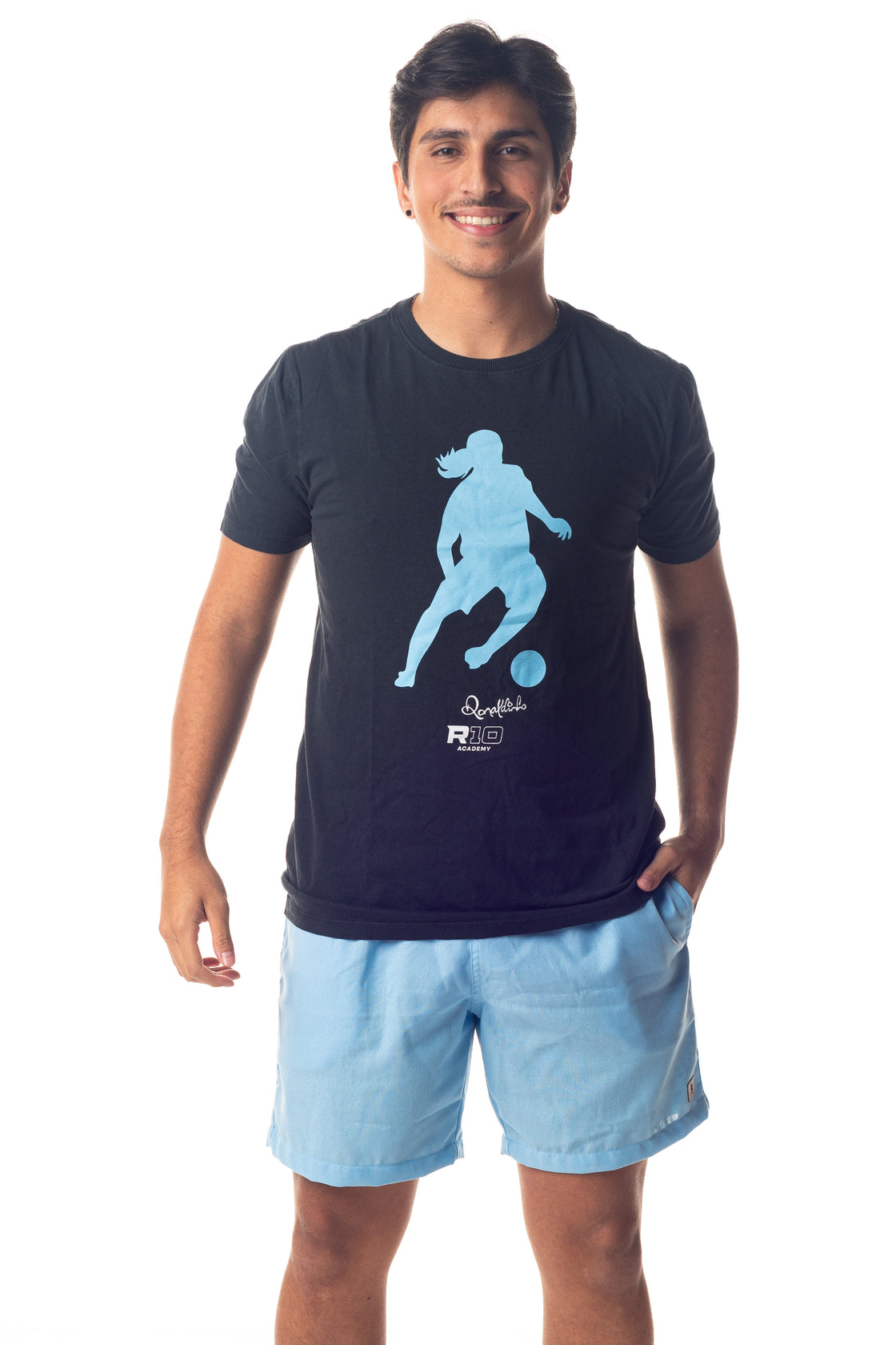 Camiseta Adulto Algodão Masculina Silhueta Dois